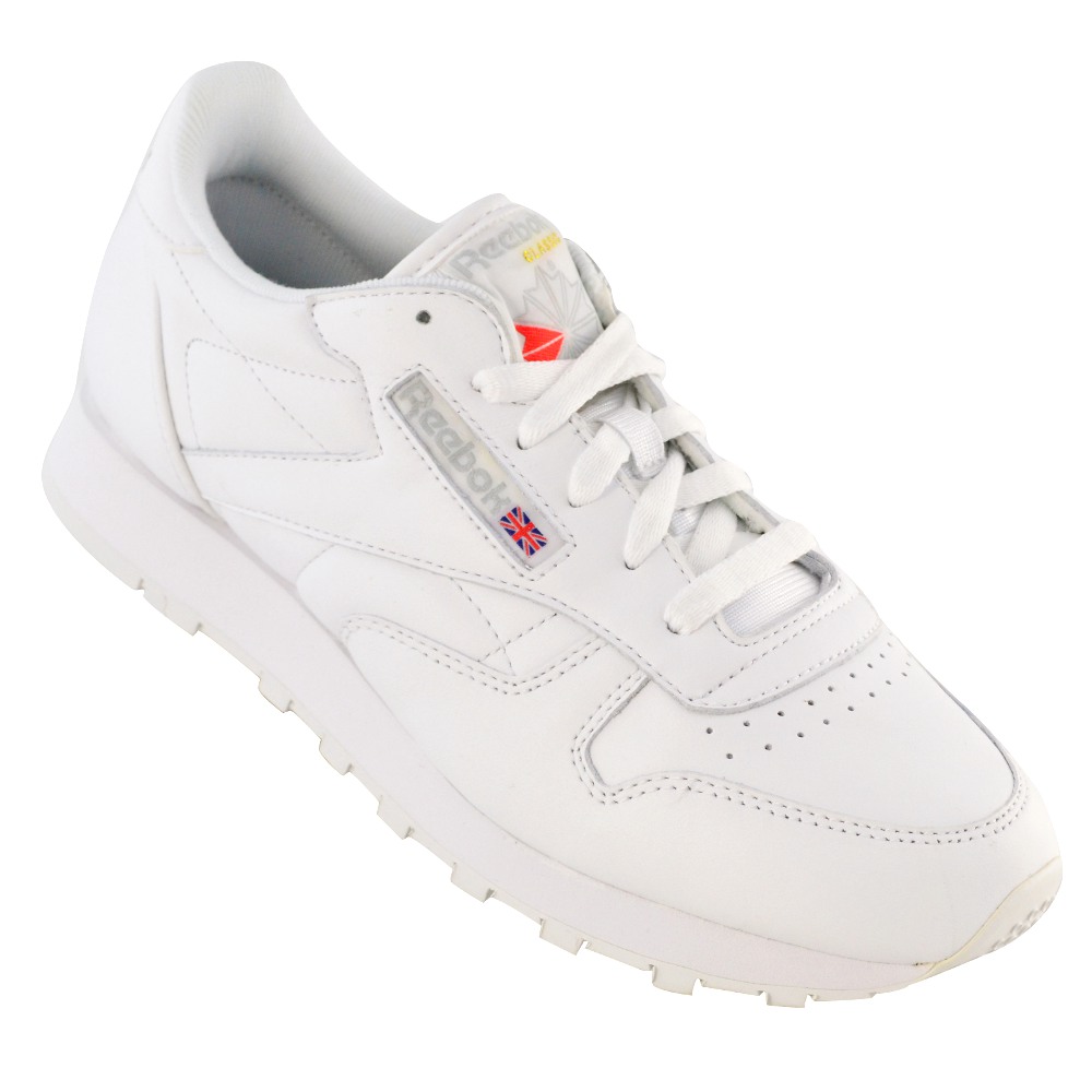 Reebok CL LTHR 2232 white halfshoes | eBay