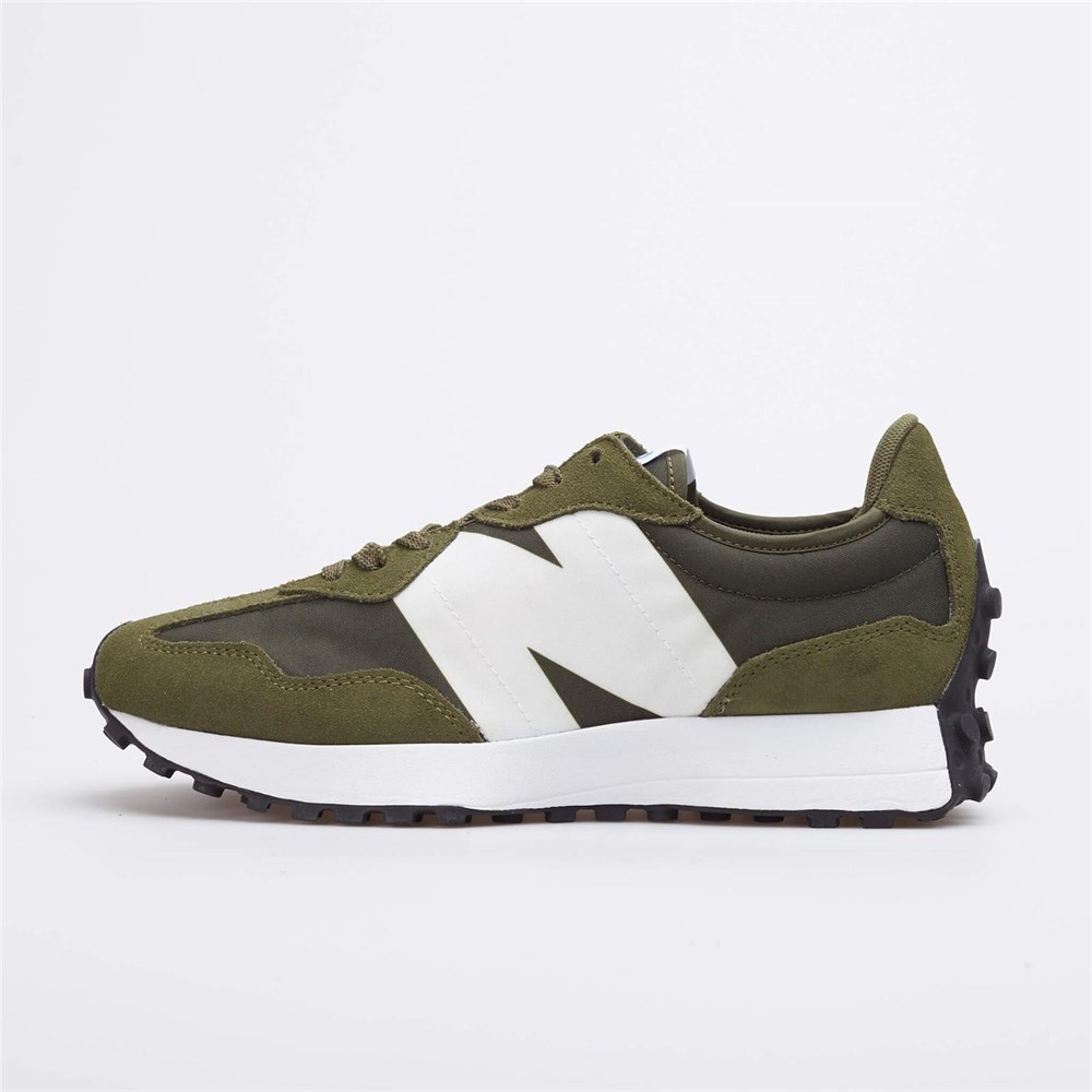 Pre-owned New Balance Shoes Universal Men Balance 327 Ms327cpe Olive-white